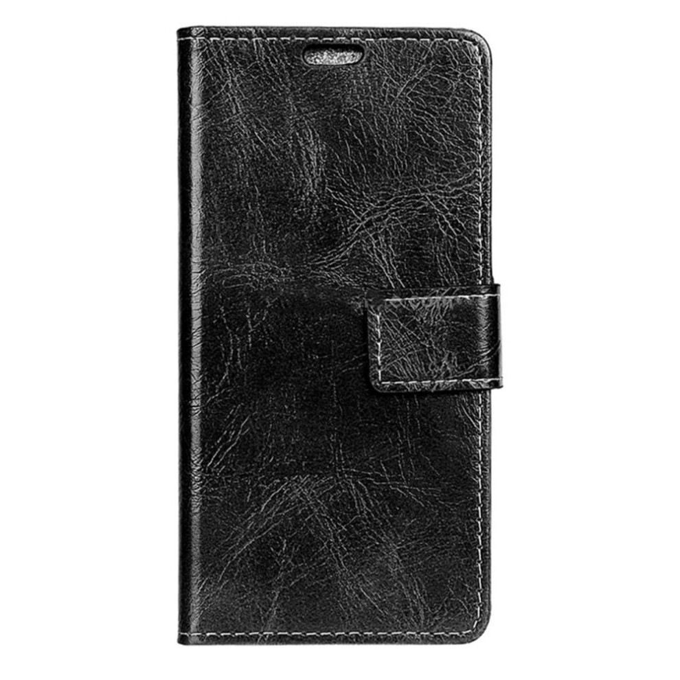 Wiko Lenny 4 Retro Crazy Horse Texture Horizontal Flip Leather Case With Holder & Card Slots & Wallet & Photo Frame(Black) Black 700000669916