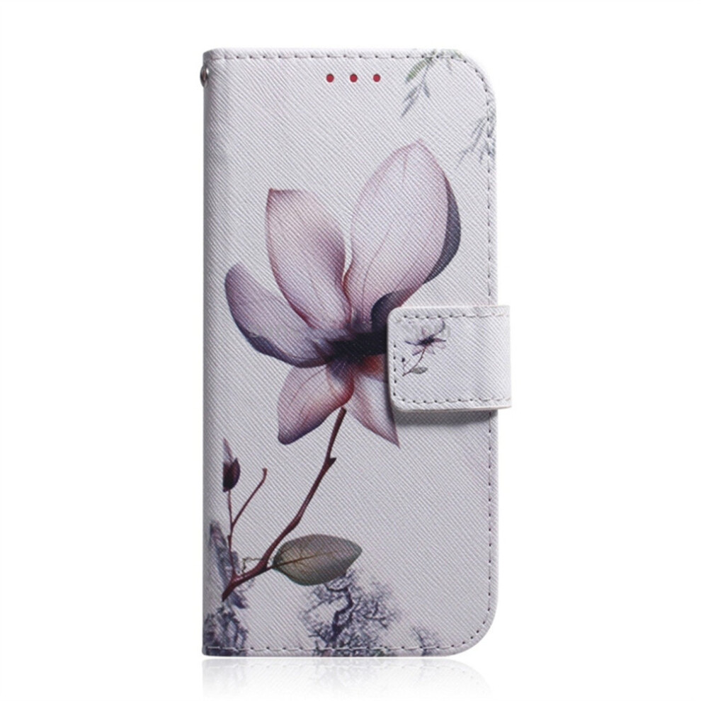 Magnolia Flower Pattern Coloured Drawing Horizontal Flip Leather Case For Huawei Mate 20 Lite, With Holder & Card Slots & Wallet 700000647488