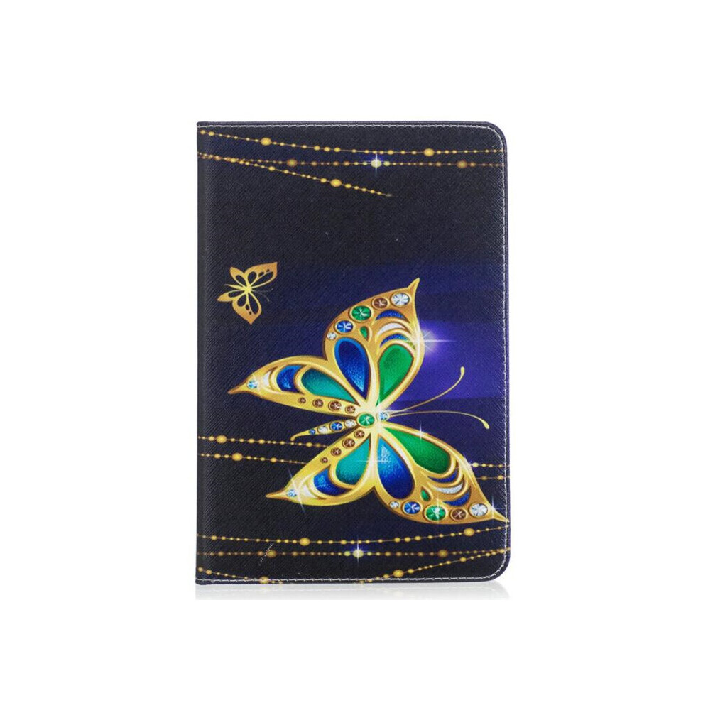 Colored Drawing Big Butterfly Pattern Horizontal Flip Leather Case For Galaxy T720 700000652505