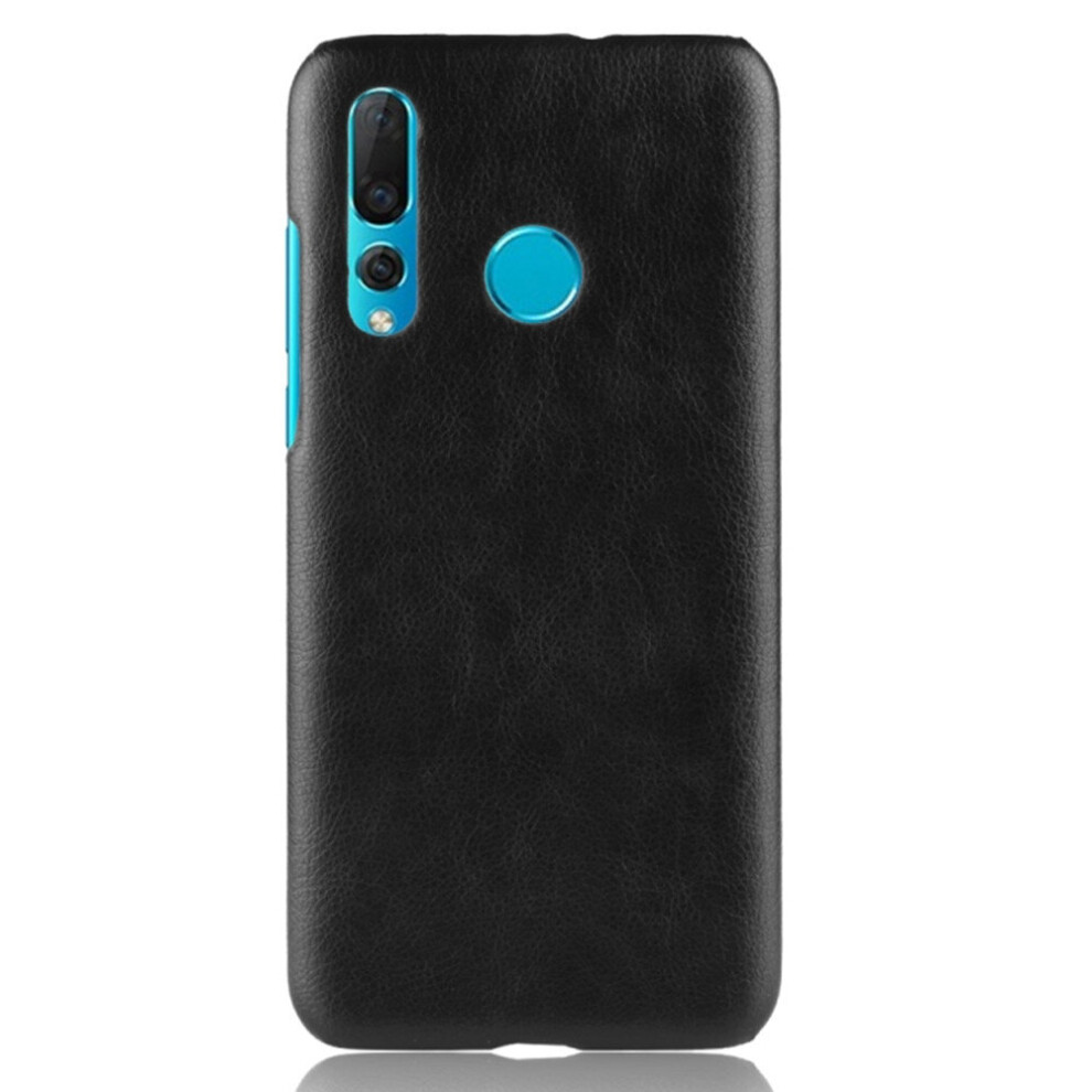 2 Pcs Shockproof Litchi Texture Pc + Pu Case For Huawei Nova 4 (Black) Black 777178619418