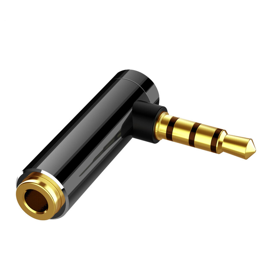 Photos - Other for Computer Keshen 3.5mm Audio Connector 3.5 Jack Right Angle Female to 3.5mm 4Pole Male Audio Stereo Plug L Shape 90 Degree Headphone Converte 
