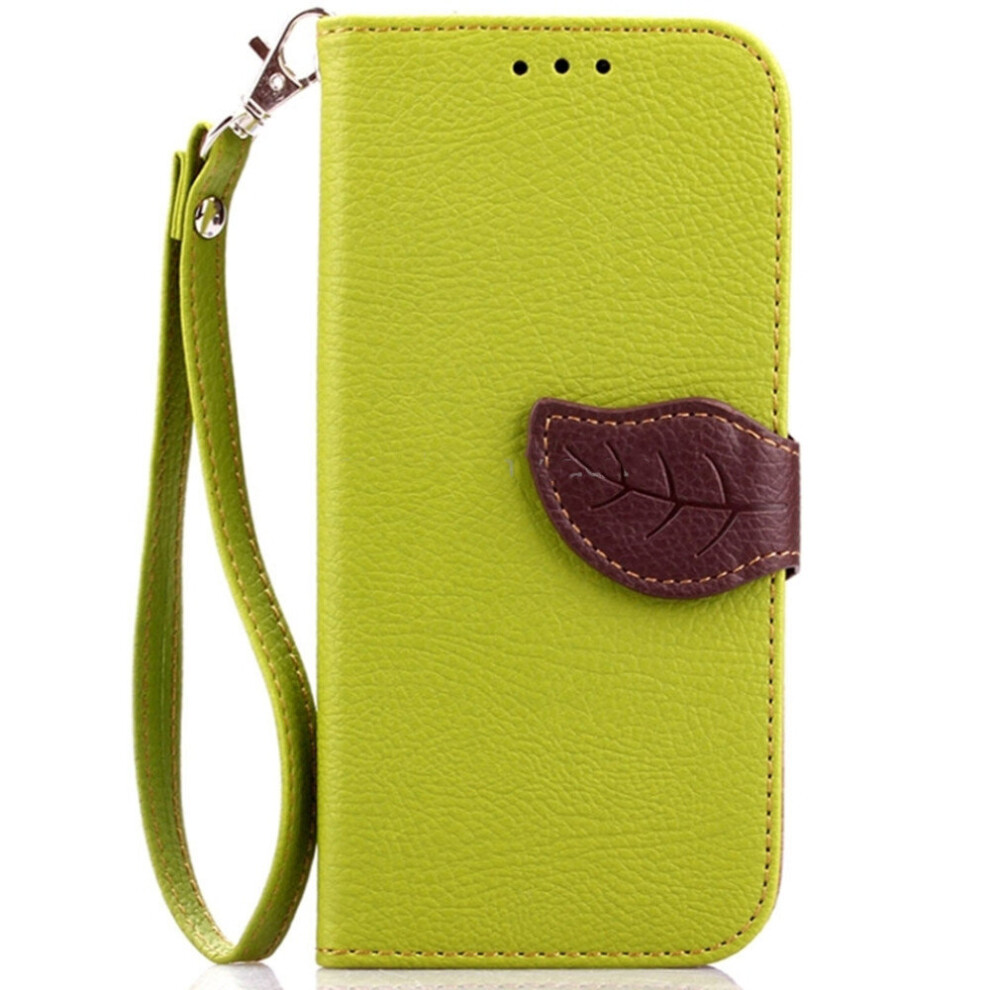 Leaf Magnetic Snap Litchi Texture Horizontal Flip Leather Case With Card Slots & Holder & Lanyard For Htc M9(Green) Green 777178624450