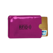 20 Pcs Anti Wallet Blocking Reader Lock Bank Card Holder Id Bank Card Case Protection Metal Credit Holder Aluminium