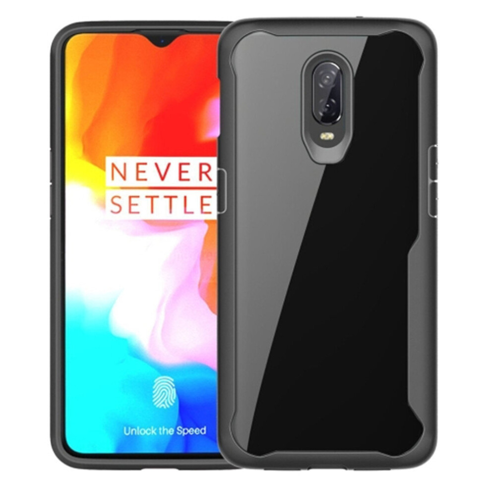 Transparent Pc + Tpu Full Coverage Shockproof Protective Case For Oneplus 6T (Black) Black 700000657562