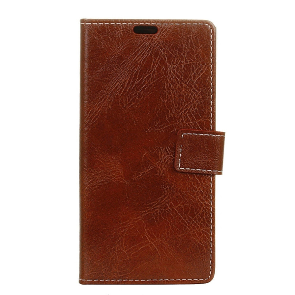 For Sony Xperia Xz1 Retro Crazy Horse Texture Horizontal Flip Leather Case With Holder & Card Slots & Wallet & Photo Frame(Brown) Brown 700000670011