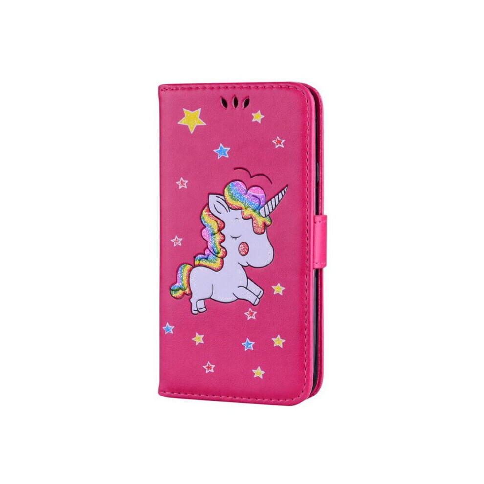 For Galaxy J5 (2017) Glitter Powder Unicorn Pattern Horizontal Flip Leather Case 777178621985