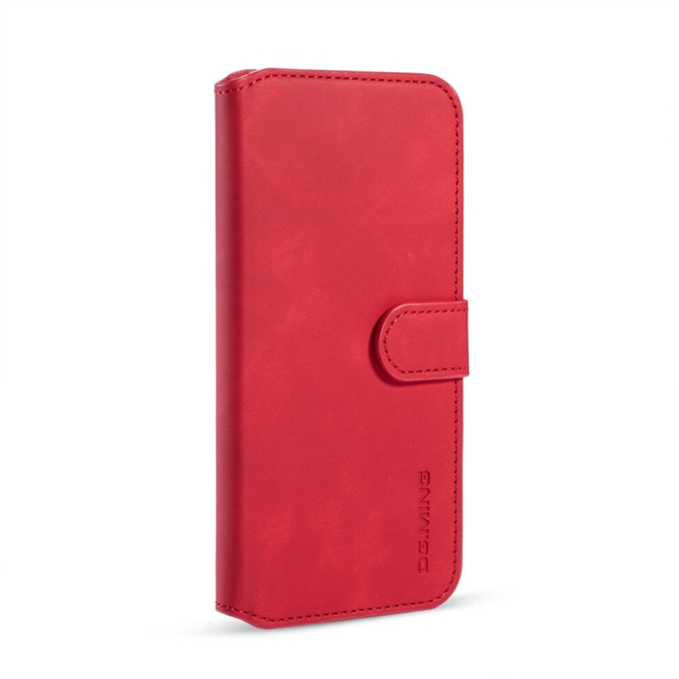 Retro Oil Side Horizontal Flip Case With Holder & Card Slots & Wallet For Huawei Nova 5I Pro(Red) Red 700000665062