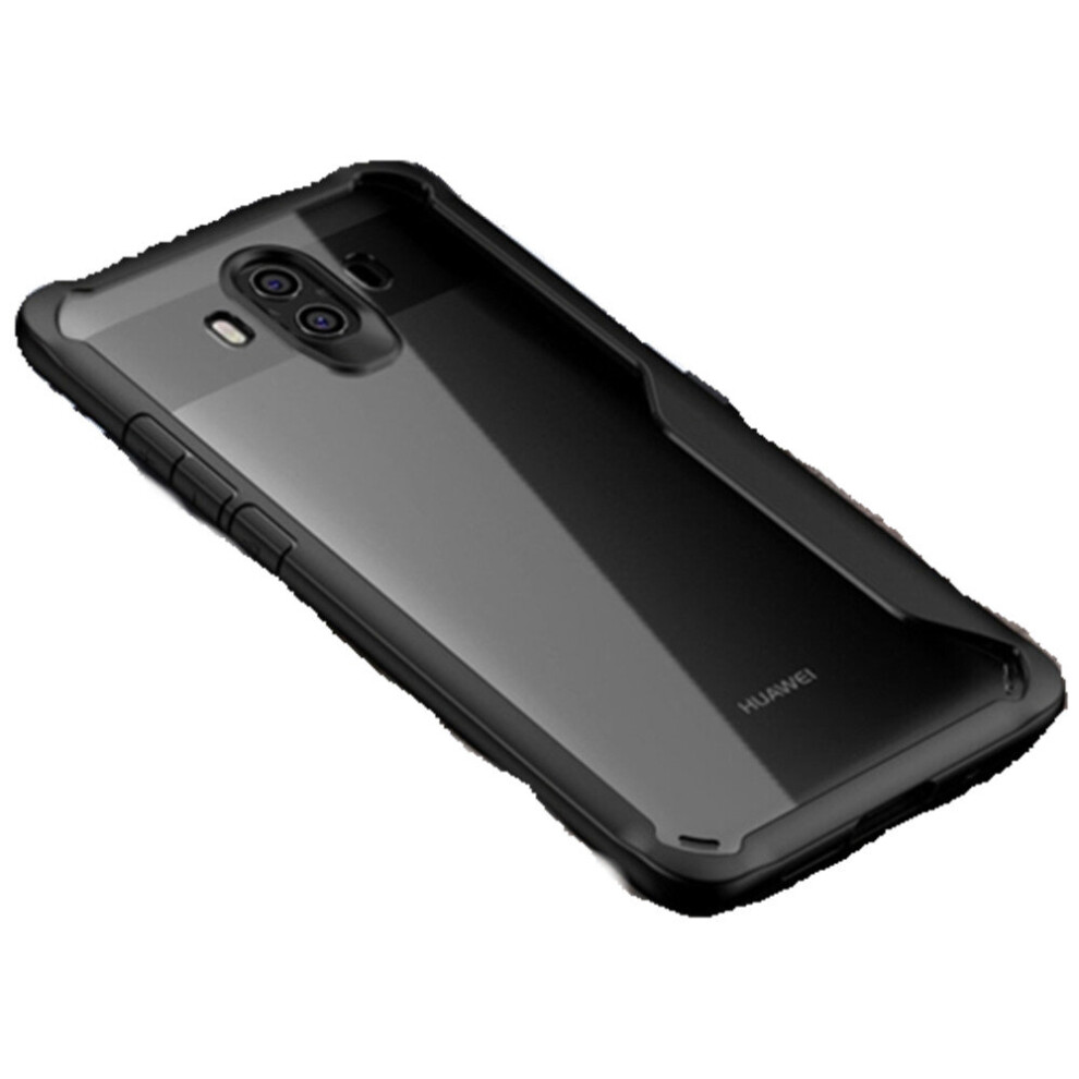 For Huawei Mate 10 Transparent Pc + Tpu Full Coverage Shockproof Protective Back Case(Black) Black 700000660098
