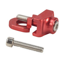 Bicycle Chain Adjuster CNC Aluminum Alloy Chain Tensioner Fastener Tightener Adjustment Tool for Mountain Road Bike Accessories red