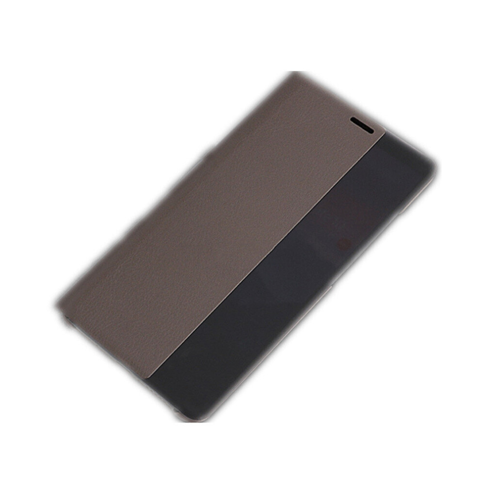 For Huawei Mate 10 Horizontal Flip Smart View Leather Case Cover With Sleep / Wake-Up(Brown) Brown 777178619586
