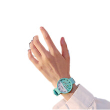 Fashion Simple Bright Colors Sweet Style Elagant Watch with Silica Gel Strap mint green