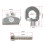 Outdoor Rubber Silica Gel Archery Target Shooting Bow Arrow Puller Remover With Keychain Tool Target Accessory 2