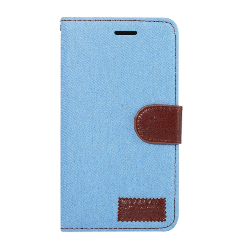 For Huawei Mate 10 Denim Texture Horizontal Flip Leather Case With Holder & Card Slots(Baby ) Blue 700000670165