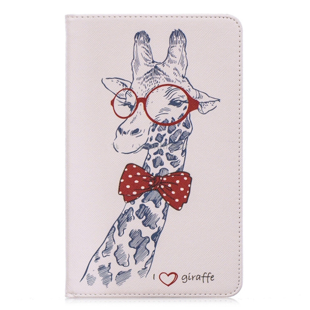 Colored Drawing Deer Pattern Horizontal Flip Leather Case For Galaxy Tab A 8 (2019) P200 / P205, With Holder & Card Slots & Wallet 700000642551
