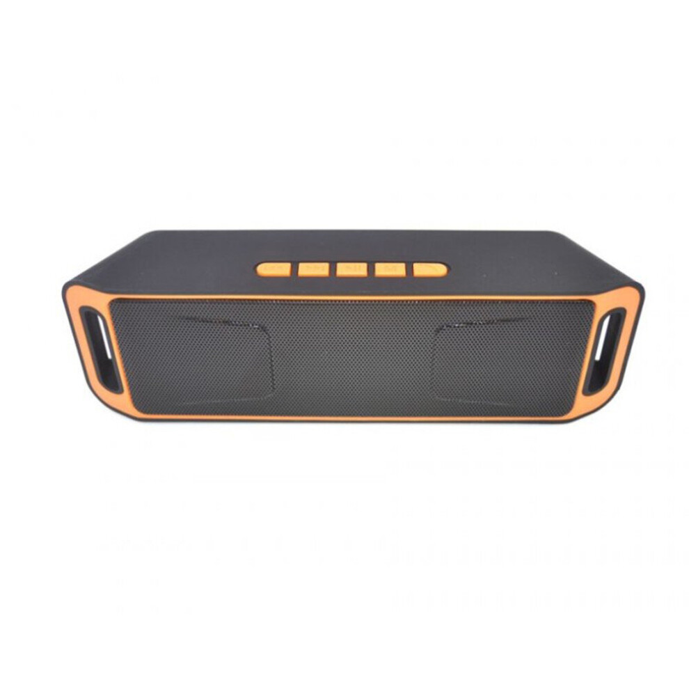 Wireless Bluetooth Speaker Column Stereo Subwoofer Usb Speakers Built-In Mic Bass Mp3 Player Sound Box Orange 700000580181