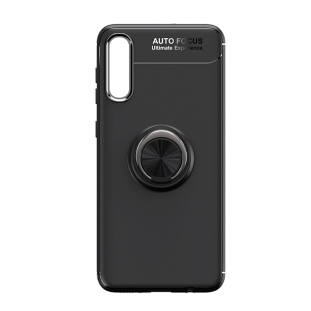 Shockproof Tpu Case For Galaxy A70, With Holder(Black) Black 700000650204