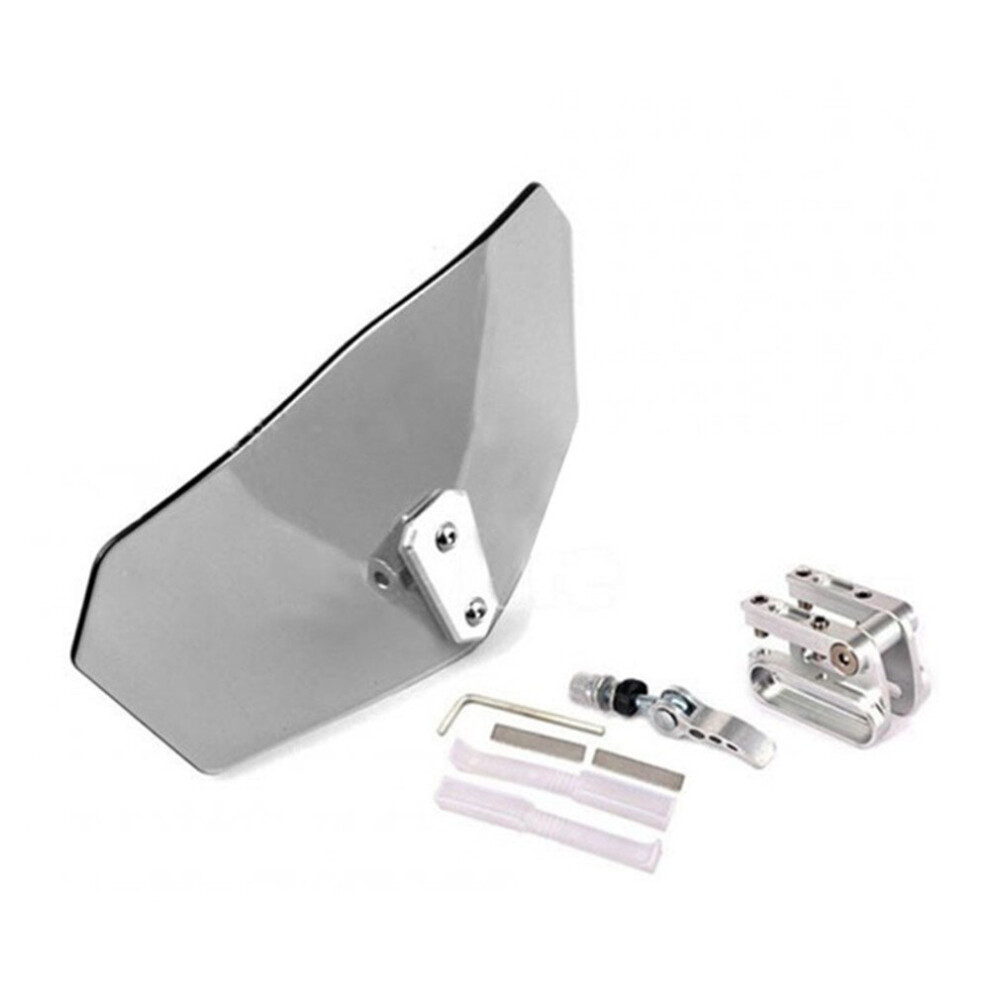 Motorcycle Wind Deflector Windshield Extension Spoiler With Adjustable Clip 7061857200428