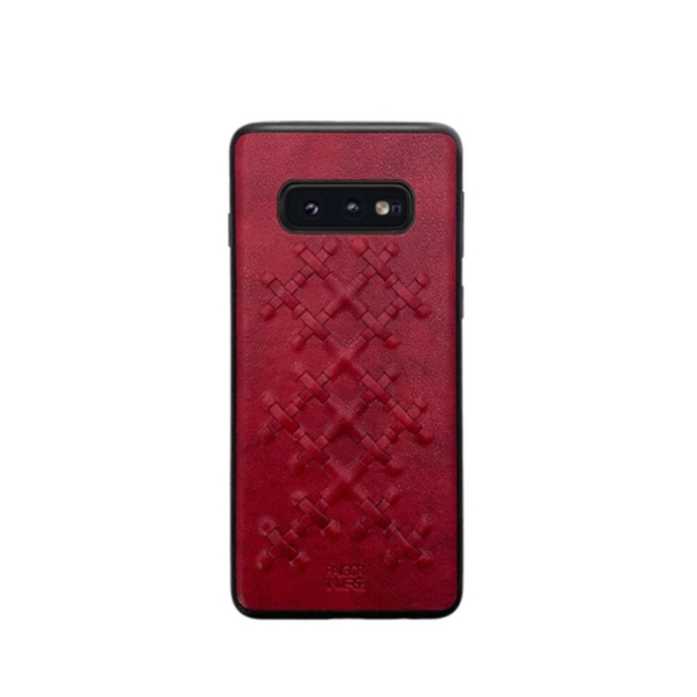 For Galaxy S10e Pu+Tpu+Pc Solid Color Protective Case(Red) Red 700000665215