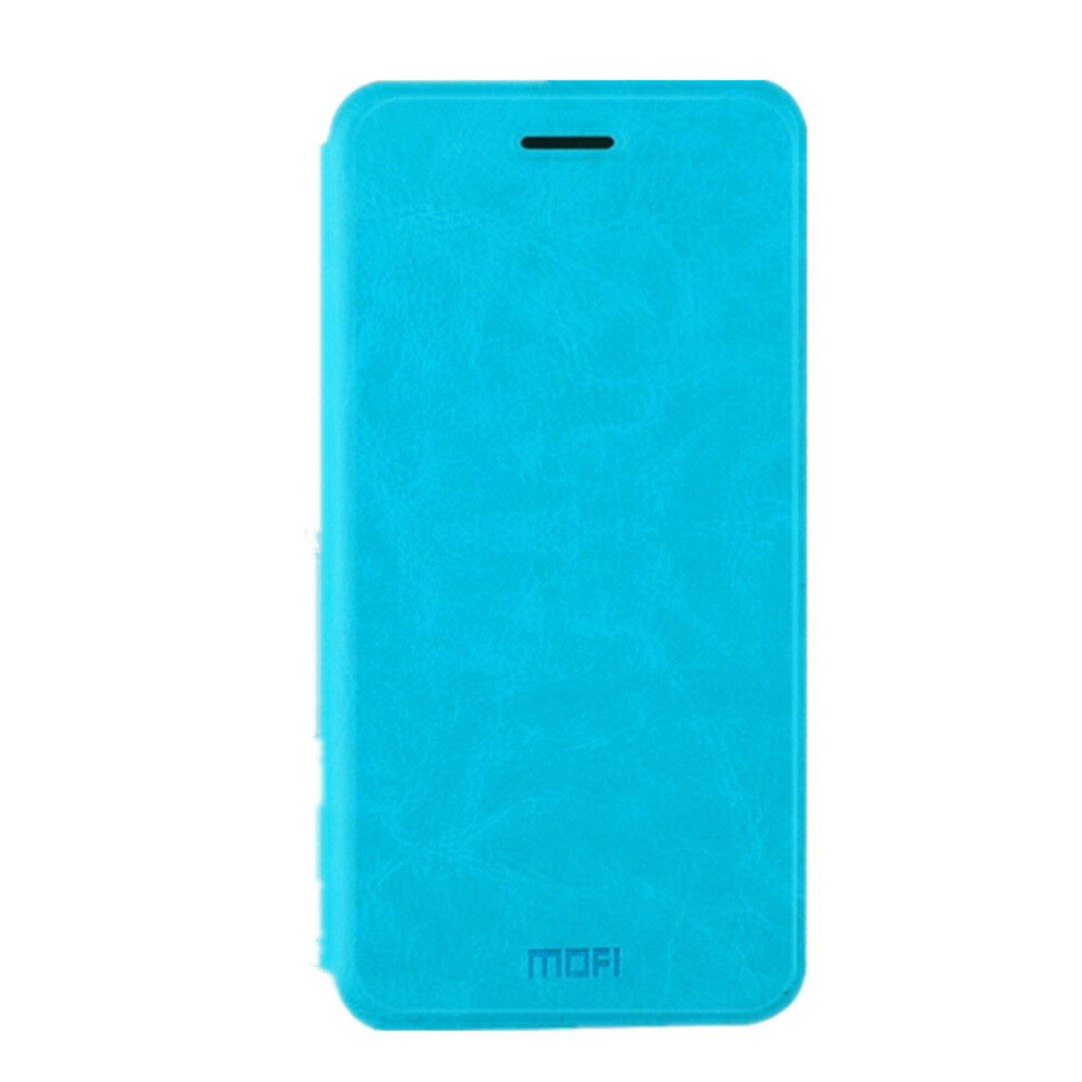 For Huawei Honor Play 6 Crazy Horse Texture Horizontal Flip Shockproof Protective Leather Case With Holder(Blue) Blue 777178619500