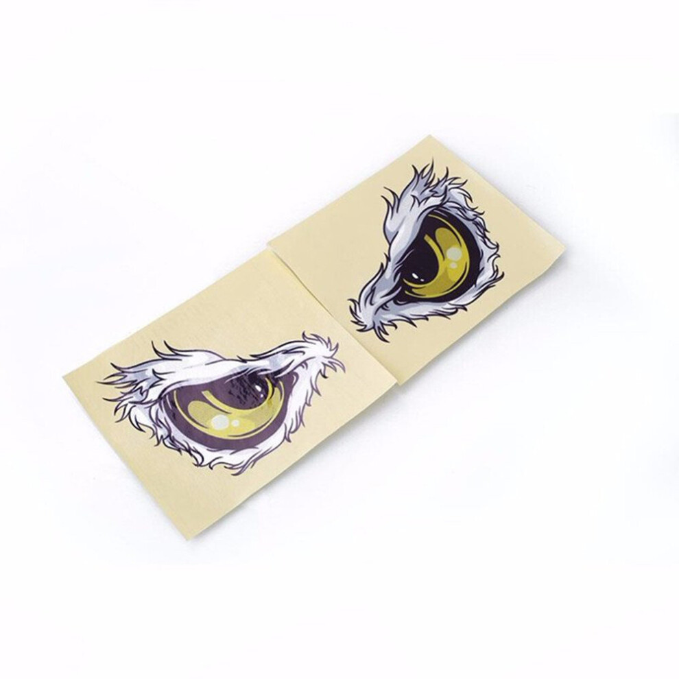 Reflective 3D Eyes Decals Car Stickers Rearview Mirror Car Head Styling Sticker 7061857200466