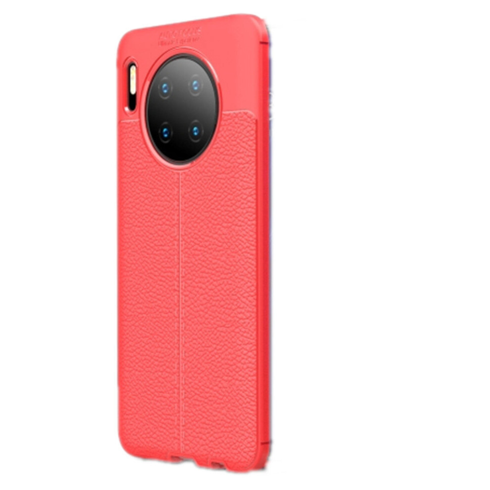 2Pcs Litchi Texture Tpu Shockproof Case For Huawei Mate 30(Red) Red 700000635249