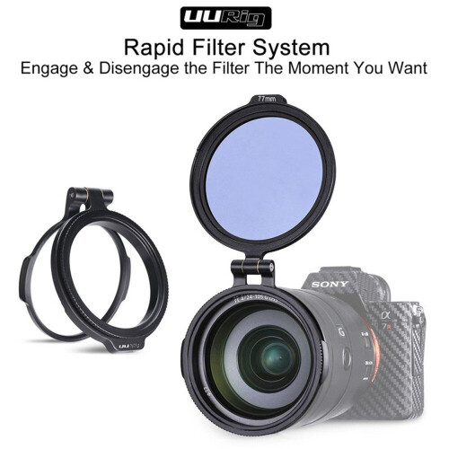 ND Filter Quick Release Ring DSLR Camera Accessory Quick Switch Bracket DSLR Lens Flip Mount Clip 72mm 1