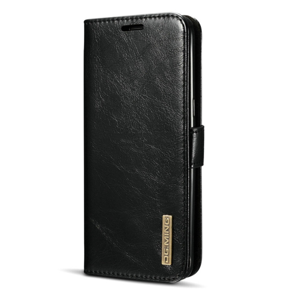 For Galaxy S8 + / G955 Genuine Leather Horizontal Flip Detachable Magnetic Protective Case With Holder & Card Slots & Lanyard (Black) Black 777178622197