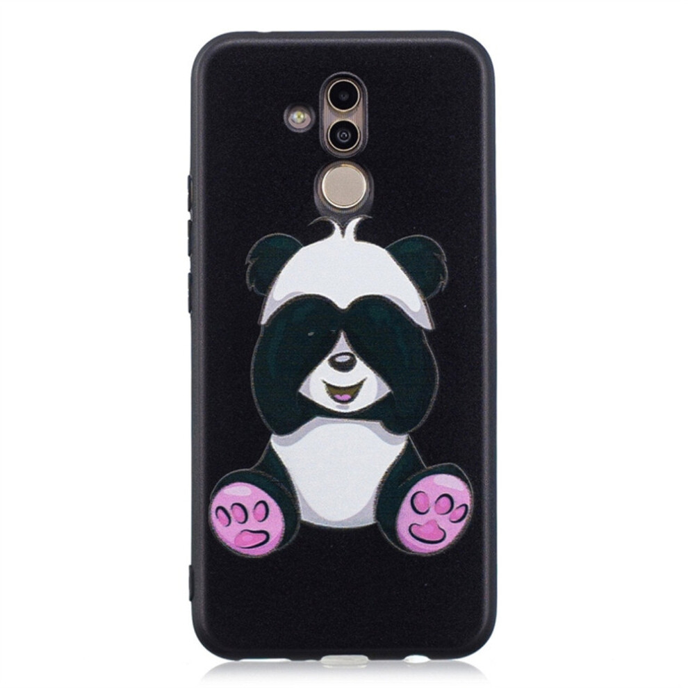 2Pcs Big Panda Pattern Stereo Relief Soft Tpu Protective Case For Huawei Mate 20 Lite 700000667837