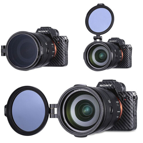 ND Filter Quick Release Ring DSLR Camera Accessory Quick Switch Bracket DSLR Lens Flip Mount Clip 72mm 2