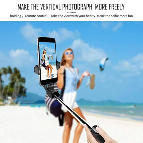 XT09 Tripod Stand Extendable 360¡ã Rotation Self-timer Bluetooth Selfie Stick Monopod Foldable Live XT10 Mobile Phone Bracket XT09 red 2