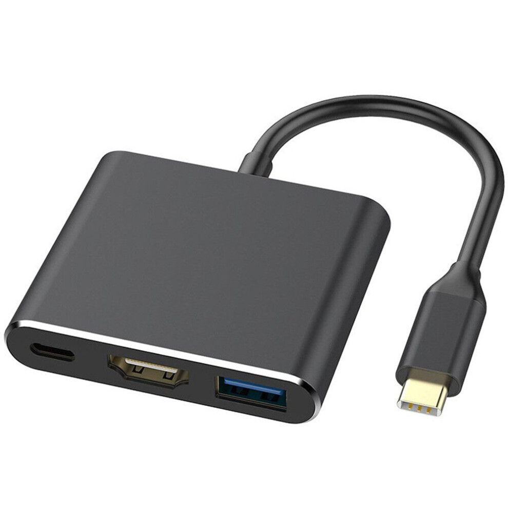 Usb-C To Hdmi Adapter Usb 3.1 Type C To Hdmi 4K Multiport Av Converter With Usb 3.0 Port And Usb C Charging Port For Macbook/Chromebook Pixel/Dell Xps 700000575279