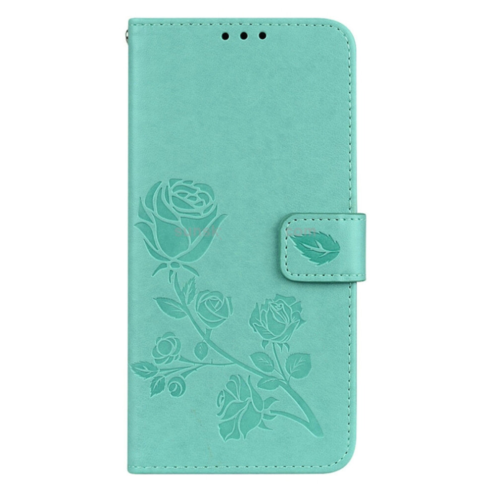 Rose Embossed Horizontal Flip Environmental Pu Leather Case With Holder & Card Slots & Wallet For Galaxy S9+(Green) Green 700000662849