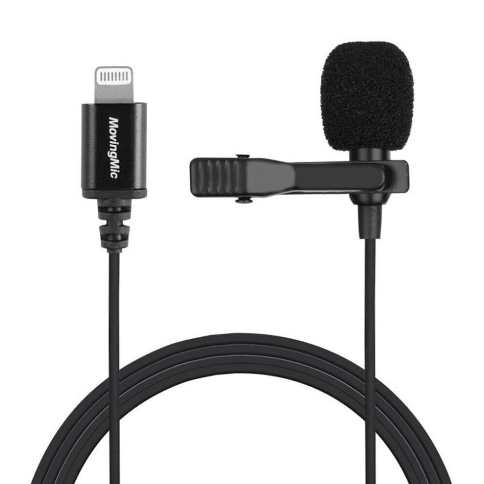 Professional Lapel Microphone for iphone Mobile Phone Collar-clip Microphone Apple interface-image-OPC-P6ZBGMR-NEW