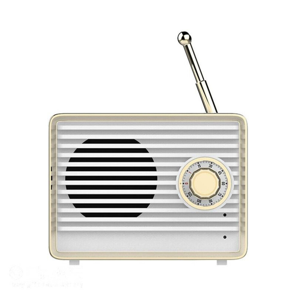 Bluetooth Speaker Retro Mini Cute HiFi Wireless Bluetooth Speaker With Enhanced Bass 3D Stereo Sound white-image-OPC-P6ZBGTF-NEW