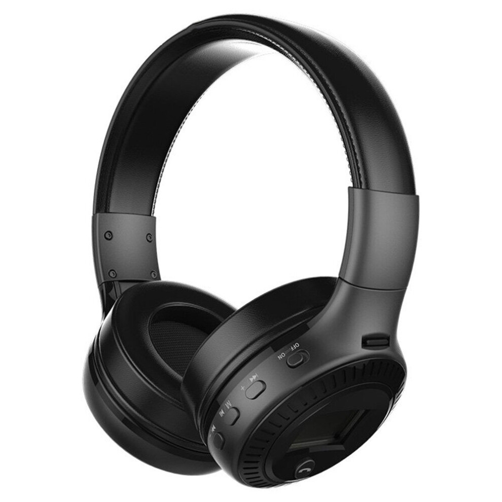 B19 Bluetooth Headphones With Microphone Stereo Bass Headsets - Black 7061857295363