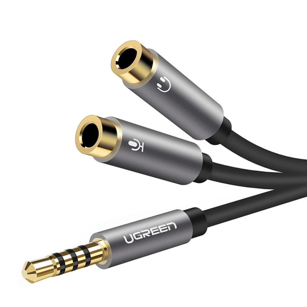 Headset Adapter Headphone Mic Y Splitter Cable 3.5Mm Aux Stereo Audio Male To 2 Female Separate Audio Microphone Plugs 7061857285258