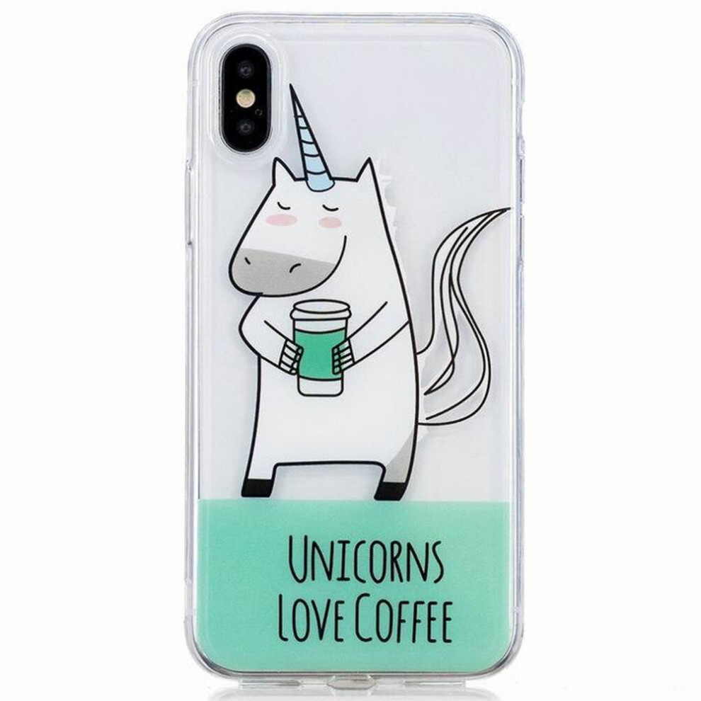 2Pc Unicorn Pattern Transparent Tpu Protective Case For Galaxy S10 Plus 700000660265