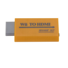 Wii to HDMI Converter Support Full HD 720P 1080P 3.5mm Audio Adapter for HDTV Wii Converter yellow