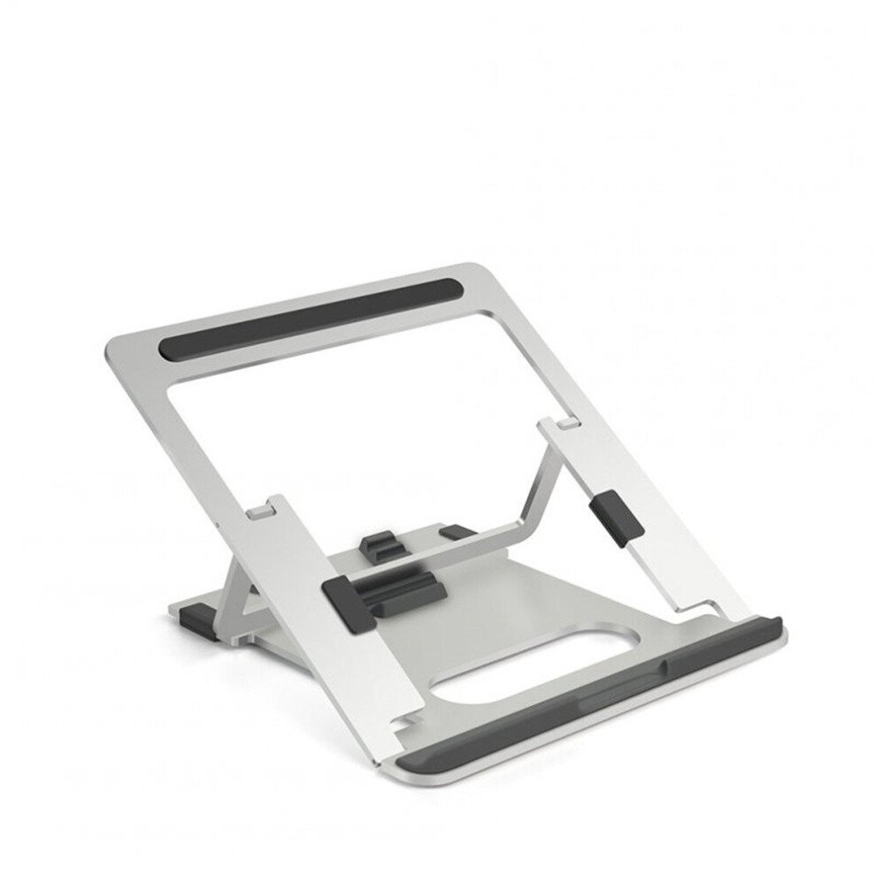 Multi Function Alluminum Alloy Portable Laptop Holder Folding Computer Riser Cooling Cooling Holder Silver/Grey 700000587890