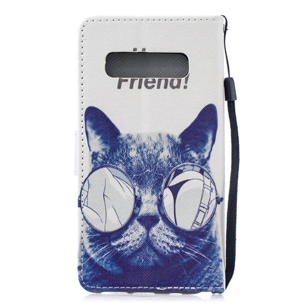 Cool Cat Pattern Horizontal Flip Leather Case For Galaxy S10+, With Holder & Card Slots & Wallet 700000660333