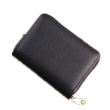 3 Pcs Business Card Holder Wallet Case black Credit Card Holder Case 26 Bits Zipper Card Wallet
