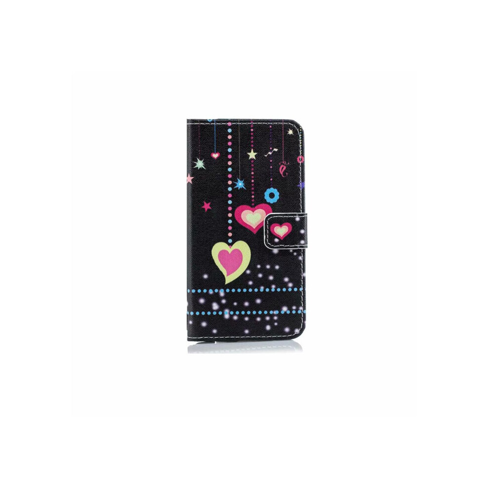 Colored Heart Pattern Horizontal Flip Leather Case For Galaxy S10 Plus 700000660357