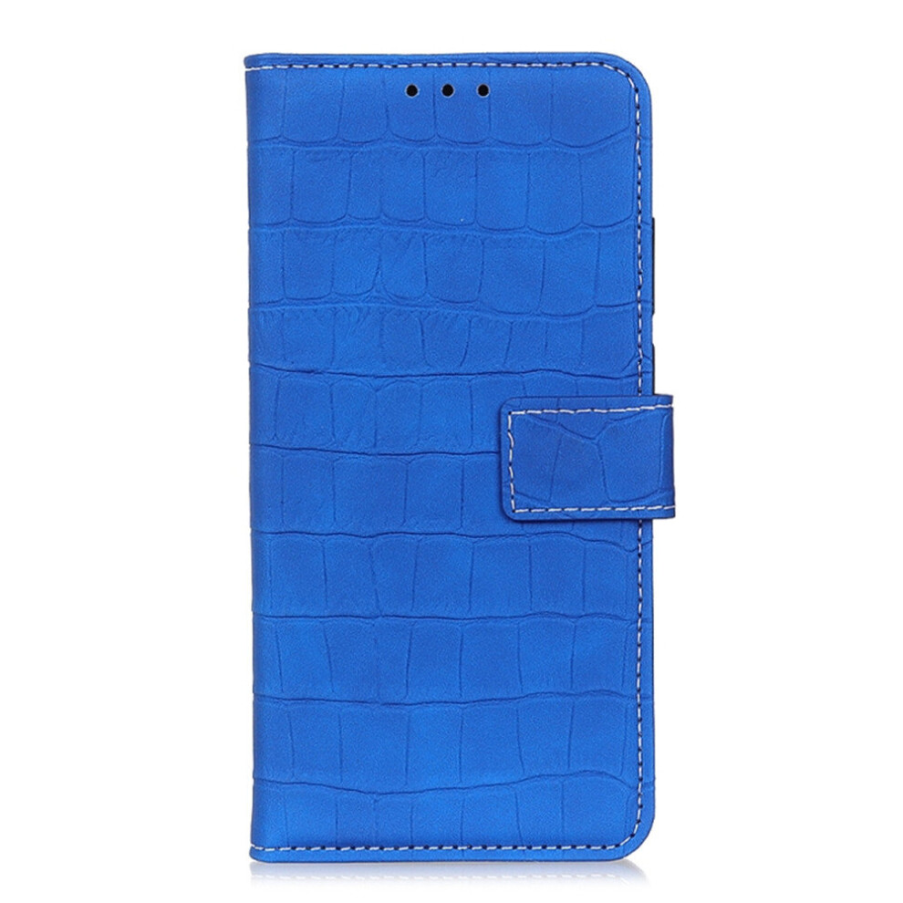 For Moto G8 Power Crocodile Texture Horizontal Flip Leather Case With Holder & Card Slots & Wallet(Blue) Blue 777178624832