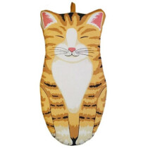 1Pcs 3D Cartoon Cat Paws Oven Mitts Long Cotton Baking Insulation Gloves Microwave Heat Resistant Non-slip Home Kitchen Gloves