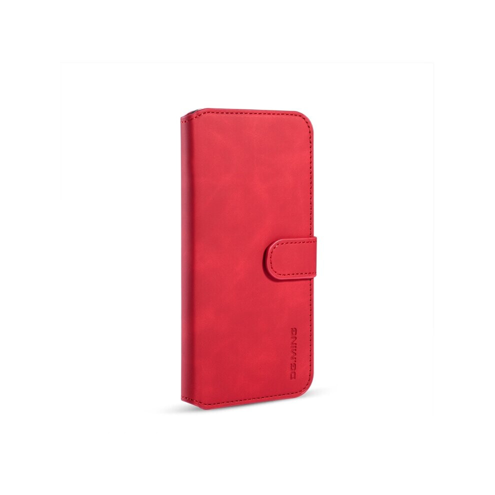 Retro Oil Side Horizontal Flip Case With Holder & Card Slots & Wallet For Huawei Honor 9X(Red) Red 700000665383