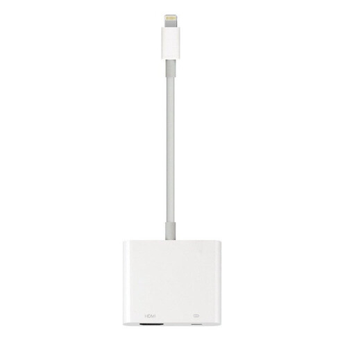 Projector Converter Adapter for IPhone Lightning to HDMI Cable white