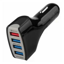 2 Pcs Quick Charge QC3.0 Car Charger 4 Ports Fast Car Phone Charger USB Charger for Samsung Xiaomi