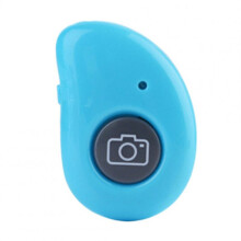 2 Pcs Bluetooth Self-Timer Remote Control Wireless Mobile Phone Self-Timer Stick Shutter blue
