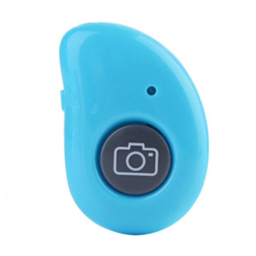 2 Pcs Tooth Self-Timer Remote Control Wireless Mobile Phone Self-Timer Stick Shutter Blue 700000595413