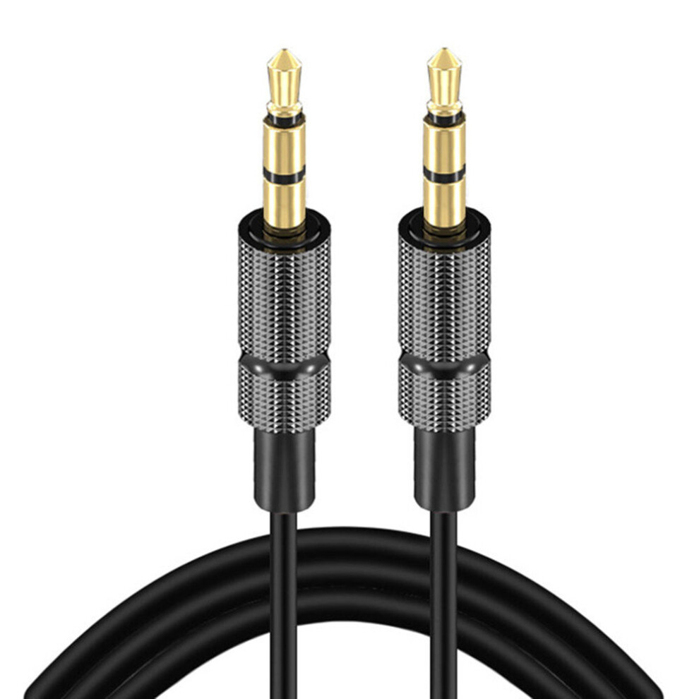1M Aux Audio Line 3.5Mm Audio Cable -Plated Stereo Car Aux Audio Line Public Audio Line 3.5Mm Digital Cables For Phone Gold 7061857285647